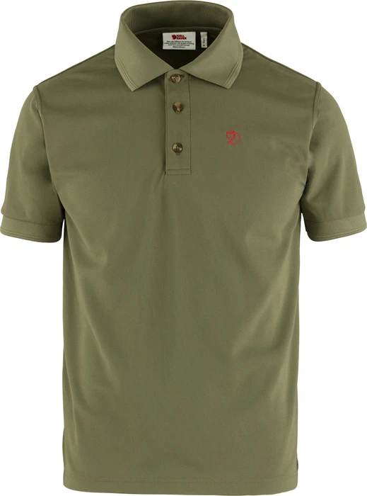 Fjällräven Crowley Pique Poloshirt kurzarm light olive (Herren)