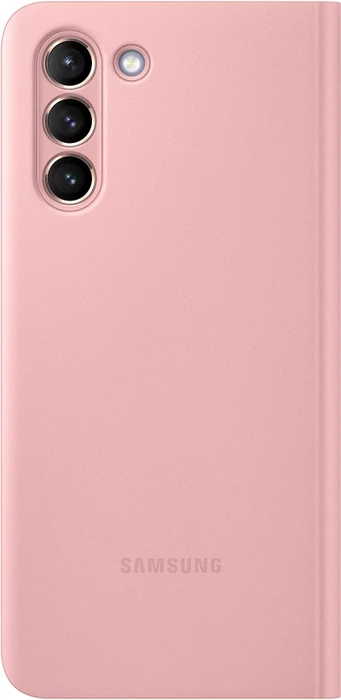Samsung Clear View Cover für Galaxy S21 pink