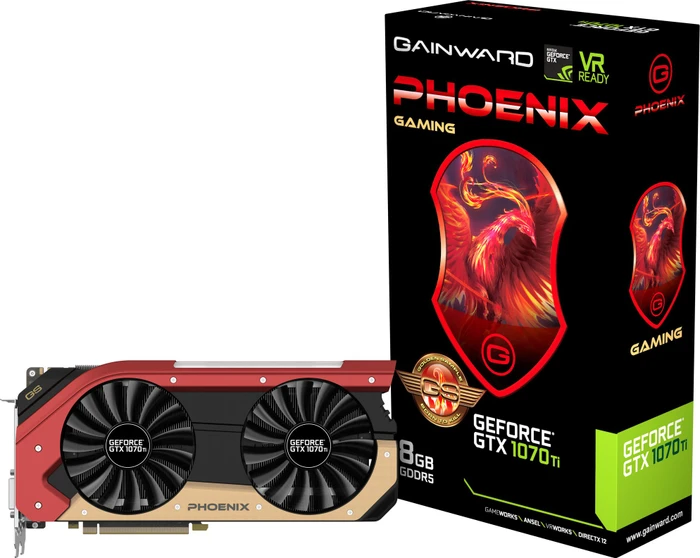 Gainward GeForce GTX 1070 Ti Phoenix GS, 8GB GDDR5, DVI, HDMI, 3x DP