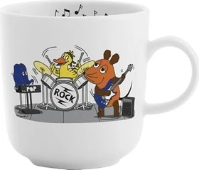 Kahla DieMaus Kaffeebecher Rockband 8.8cm