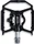 Acid A4-IB Combo Hybrid Kombipedale schwarz (92378)