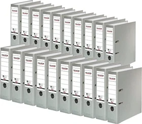 Falken Recycolor Ordner 2-Ring, 80mm, A4, grau, 20er-Pack