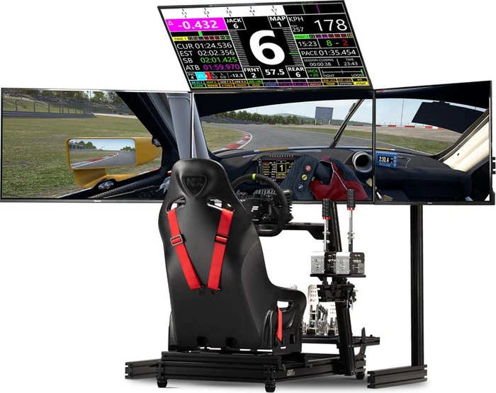 Next Level Racing Elite Quad Monitor Stand Black Edition