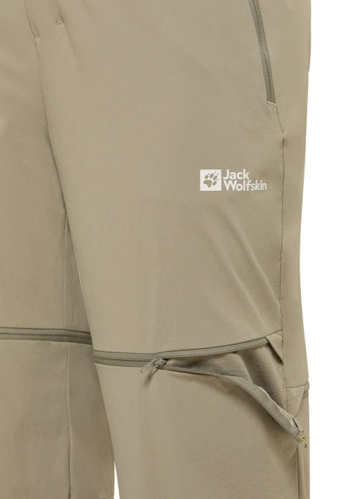 Jack Wolfskin Hikeout Zip-Off Hose lang stone (Herren)