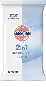 Sagrotan 2in1 Hand-/Flächendesinfektionstücher,    40 Stück