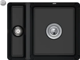 Villeroy & Boch Subway 60 XU Unterbau Becken rechts mit Ablauffernbedienung pure black