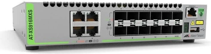 Allied Telesis CentreCOM XS900MX Desktop 10G Managed Switch, 12x SFP+, 4x RJ-45