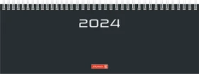 Brunnen Tischkalender 772 2024, 297x105mm, schwarz, 56 Blatt