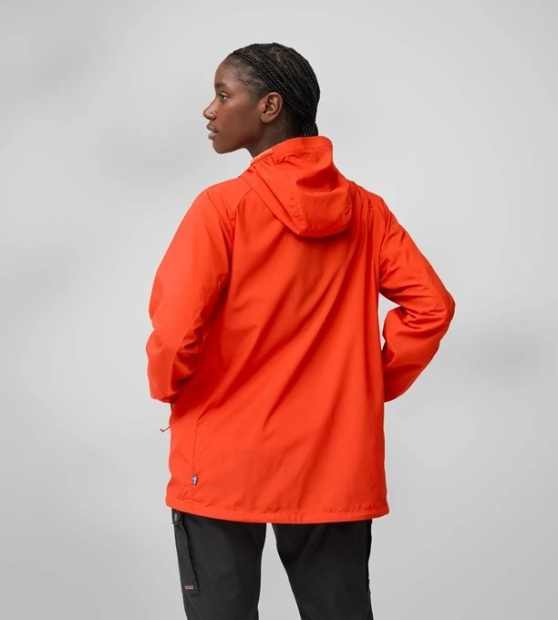 Fjällräven High Coast Wind Hoodie Funktionsjacke flame orange (Damen)