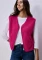 Street One V-Neck aus Teddy-Material Weste magenta dream (Damen) Vorschaubild