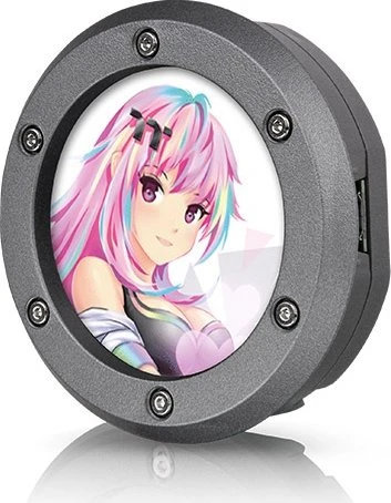 Thermaltake LCD Circle Panel Kit 2.1" für Thermaltake Ceres 350 MX, Monitor Kit, schwarz