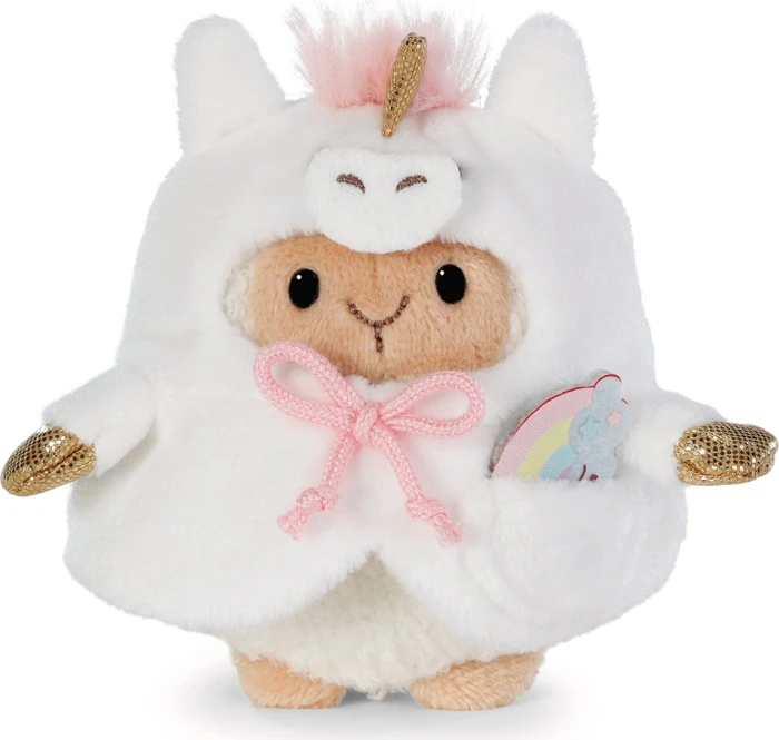 Nici MyMochi Fairy Edition Schaf Wools mit Regenbogen und Einhornkostüm Geschenkbox 8cm