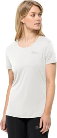 Jack Wolfskin Tech Funktionsshirt kurzarm stark white (Damen)