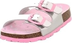 Superfit Fussbettpantoffel silber/rosa (Junior)