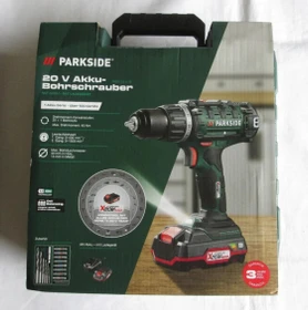 Parkside PABS 20-Li I9 Akku-Bohrschrauber inkl. Koffer + 2 Akkus 2.0Ah + Zubehör
