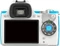 Pentax K-S1 weiß/blau mit Objektiv smc DA L 18-55mm 3.5-5.6 AL Vorschaubild