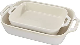 Zwilling Staub Ceramique Auflaufform-Set rechteckig elfenbein-weiß, 2-tlg.