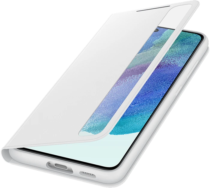 Samsung Clear View Cover für Galaxy S21 FE White