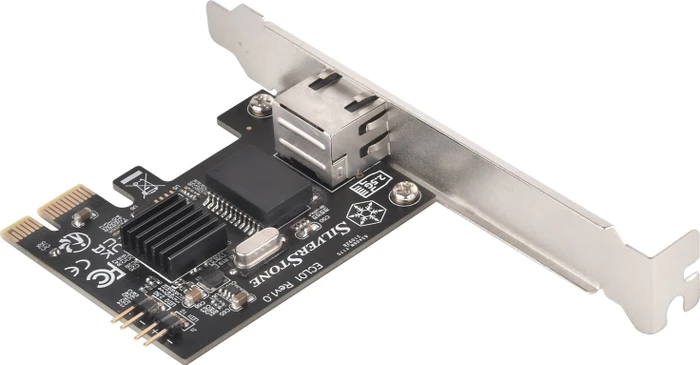 SilverStone ECL01 2.5G PCI-Express-Netzwerkkarte LAN-Adapter, RJ-45, PCIe 2.0 x1