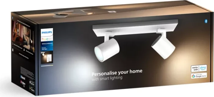 Philips Hue White Ambiance Runner Spot 2-flammig weiß