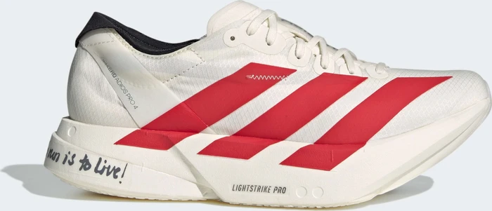 adidas Adizero Adios Pro 4 off white/better scarlet/core black (Damen)