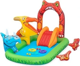 Bestway Jurassic Splash Planschbecken rechteckig 242x140x137cm