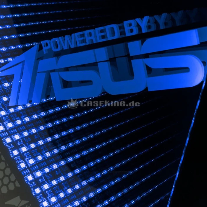 In Win 303i ASUS Edition, schwarz, Glasfenster