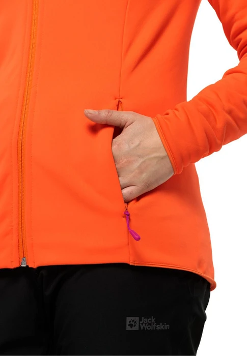 Jack Wolfskin Baiselberg Hoody FZ Jacke vibrant orange (Damen)