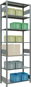 Schulte Lagertechnik Multiplus 150 Schwerlastregal 100x300x50cm verzinkt