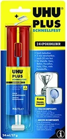 UHU Plus Schnellfest 2-Komponenten Epoxidharzkleber, 27g