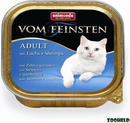 animonda Vom Feinsten Adult Lachs + Shrimps, 3.20kg (32x 100g)