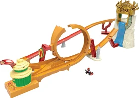 Mattel Hot Wheels Super Mario Bros. Dschungel-Königreich Rennstrecke Spielset