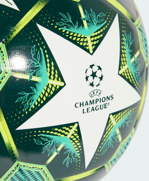 adidas UCL 2024/2025 Knockout Phase Trainings Fußball white/shadow green/hi-res green/solar slime