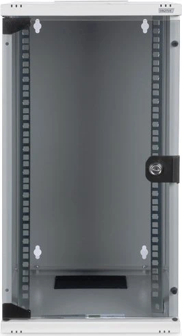Digitus Professional DN-10 10" Wandschrank 12HE, Sicherheitsglastür, IP2X, grau, 300mm tief