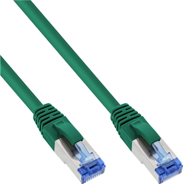 InLine Patchkabel, Cat6a, S/FTP, RJ-45/RJ-45, 0.25m, grün