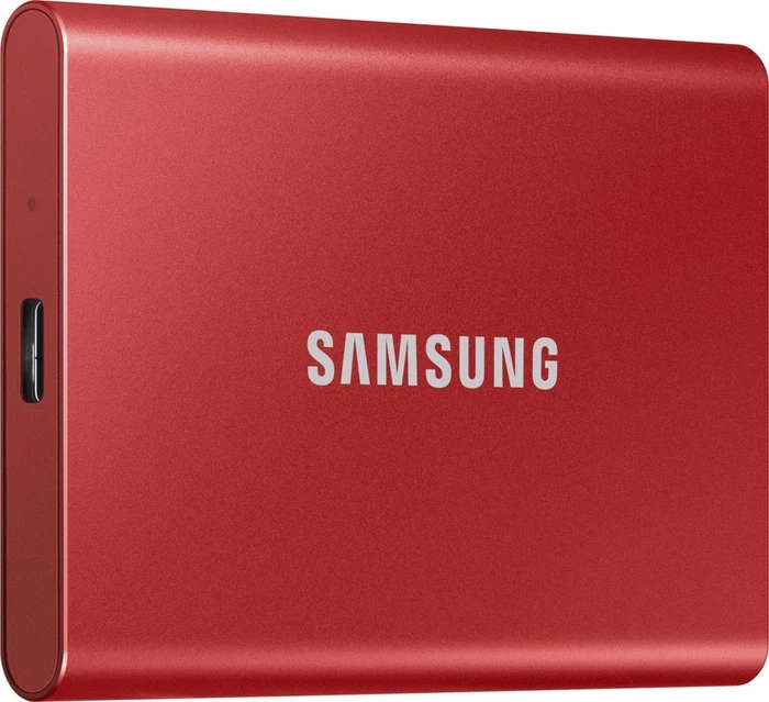 Samsung Portable SSD T7, rot, 500GB, USB-C 3.1
