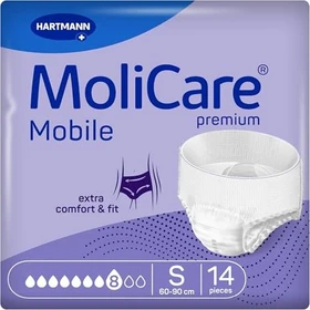 Hartmann MoliCare Premium Mobile 8 Tropfen Schutzhose Größe S, 14 Stück