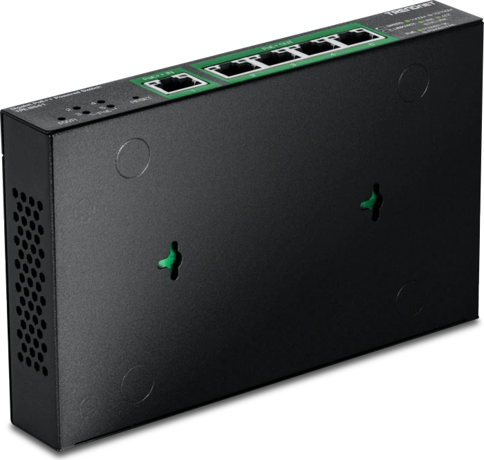 TRENDnet TPE Desktop Gigabit Smart Switch, 5x RJ-45, 60W PoE++ PD