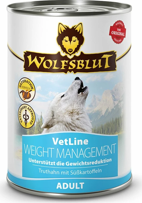 Wolfsblut VetLine, Weight Management, mit Truthahn und Süßkartoffeln, 2.37kg (6x 395g)