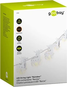 Wentronic goobay Lichterkette Rentier LED 10x warmweiß