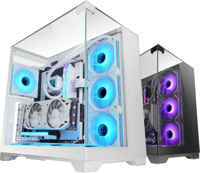 Mars Gaming MC-VISION White, Glasfenster