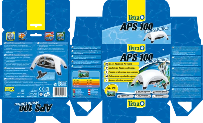 Tetra APS 100 Aquarien-Luftpumpe, weiß