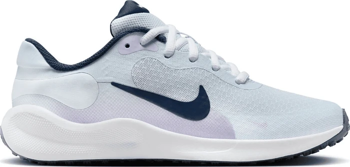 Nike Revolution 7 football grey/lilac/midnight navy (Junior)