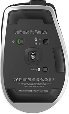 3Dconnexion CadMouse Pro Wireless V2, USB/Bluetooth