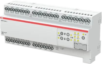 ABB SAH/S24.6.7.1 Schalt-/Jalousieaktor 24-fach, 230V, 6A, 12TE REG, Schaltaktor
