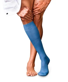 Falke No. 13 Finest Piuma Cotton Socken bleue (Herren)