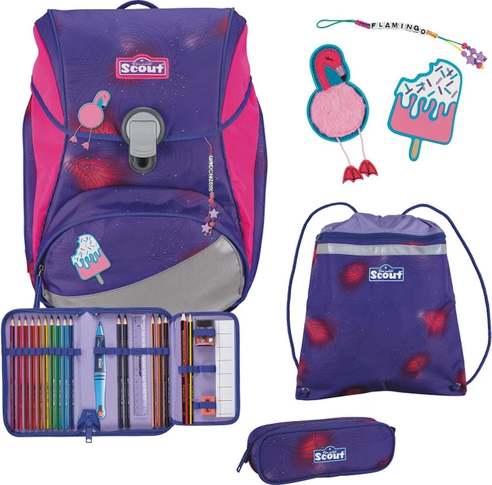Scout Alpha DIN Summer Schultaschen-Set, 4-tlg.
