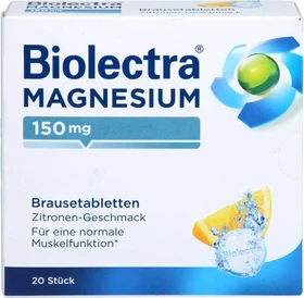 Biolectra Magnesium 150mg Brausetabletten, 20 Stück