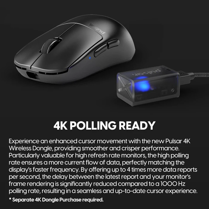 Pulsar Gaming Gears X2H Wireless schwarz, USB
