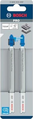 Bosch Professional T321AF BIM Speed for Metal Stichsägeblatt, 132mm, 2 Stück